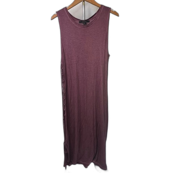 Forever 21 Stonewash Boho Grunge Side Lace Tunic Overlay Dress Size XL - Picture 1 of 8